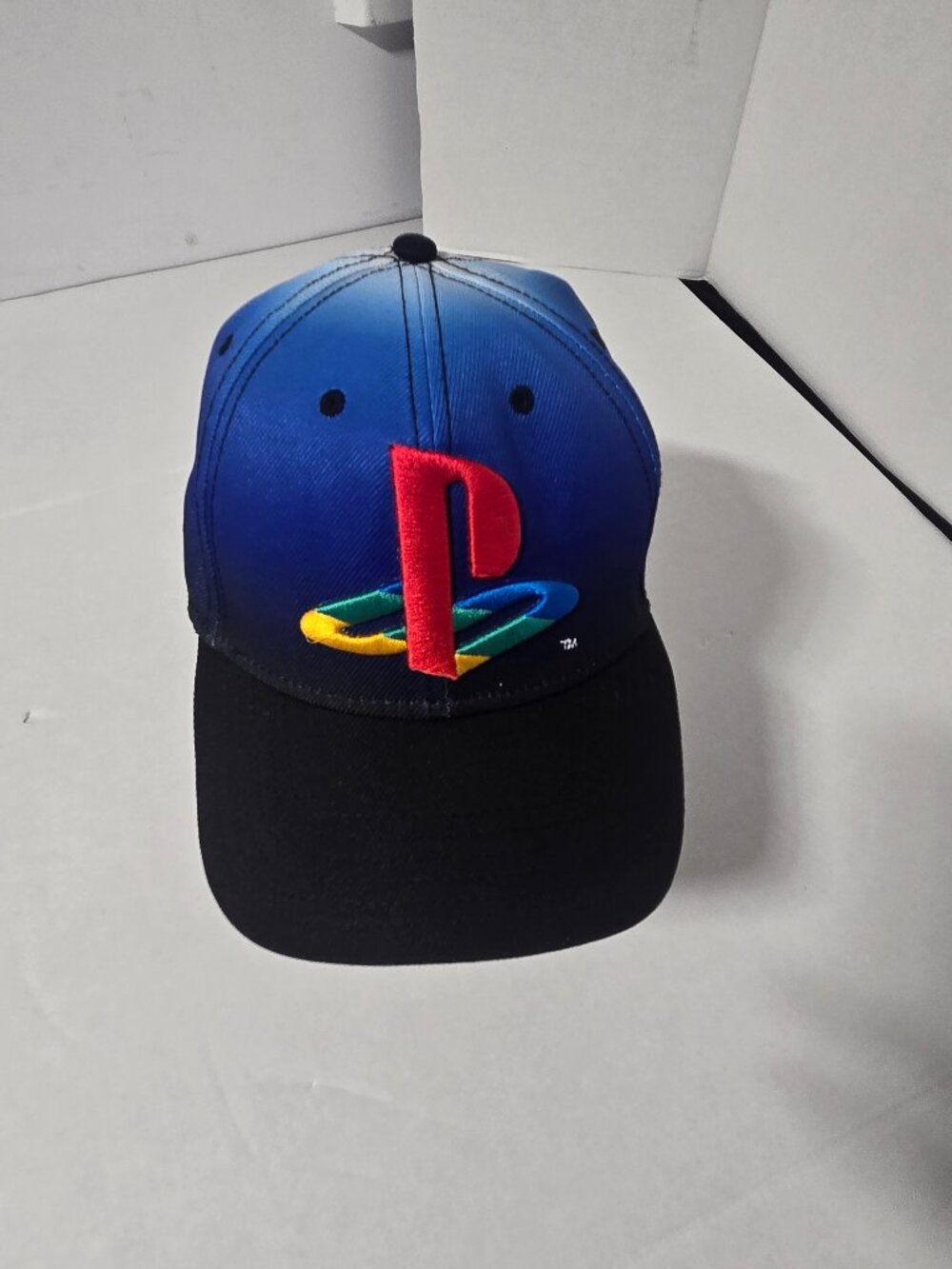 🎮 PlayStation Classic Logo Hat Cap Blue Black Embroidered Sony Gaming One Size